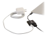 C2G USB C to HDMI Audio/Video Adapter w/ Power Delivery - Left-angle