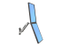 Ergotron - Mounting component (handle, dual monitor mount) - Left-angle