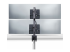 StarTech.com Desk Mount For 2x Vertically Stacked Monitors, Dual 49", TAA - Back