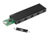StarTech.com USB-C 10Gbps to M.2 NVMe or M.2 SATA SSD Enclosure, External M.2 PCIe/SATA NGFF SSD Enclosure, Portable Aluminum Case, USB Type-C & USB-A Host Cables, For 2230/2242/2260/2280 - Inside
