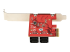 StarTech.com SATA PCIe Card, 4 Port PCIe SATA Expansion card, 6Gbps SATA Card, Low/Full Profile, SATA Stacked Connectors, ASM1164 Non-Raid SATA Controller Card - Back