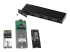 StarTech.com USB-C 10Gbps to M.2 NVMe or M.2 SATA SSD Enclosure, External M.2 PCIe/SATA NGFF SSD Enclosure, Portable Aluminum Case, USB Type-C & USB-A Host Cables, For 2230/2242/2260/2280 - Right-angle