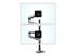 Ergotron LX - Mounting kit (dual stacking arm, tall pole) - Front