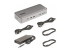 StarTech.com Dual-Laptop USB-C KVM Docking Station, Dual Monitor 4K 60Hz DisplayPort Dock, 5-Port USB Hub, GbE, 90W/45W Power Delivery to Two Laptops, Windows/Mac, 2-Host KVM Dock - Left-angle