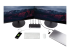 StarTech.com USB-C & USB-A Dock, Hybrid Universal Laptop Docking Station with Dual Monitor Display 4K 60Hz HDMI & DisplayPort, 60W Power Delivery, Gigabit Ethernet, Windows, Mac Chrome - Front