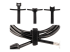 StarTech.com 6in Hook and Loop Cable Ties, 50 Pack, Black, Reusable Cable Straps, Adjustable and Flexible, Cord Organizer Tie/Wraps for Professional Cable Management - Front