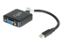 C2G 20cm Mini DisplayPort to VGA Adapter - Right-angle
