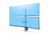 StarTech.com Desk Mount For 2x Vertically Stacked Monitors, Dual 49", TAA - Right-angle