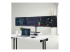 StarTech.com Triple Monitor Desk Mount For Up To Three 27in Screens, VESA 75x75/100x100, Tool-Less Arm Adjustments, C-Clamp/Grommet Mount, Spring-Assisted Arms - Right-angle