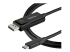StarTech.com 3ft/1m USB C to DisplayPort 1.4 Cable 8K 60Hz/4K, Bidirectional DP to USB-C or USB-C to DP Reversible Video Adapter Cable, HBR3/HDR/DSC, USB Type C/Thunderbolt 3 Monitor Cable - Right-angle