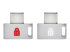 Kensington VeriMark Guard USB-C Fingerprint Key - Top