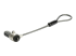 StarTech.com Universal Laptop Cable Lock Expansion Loop, 6” (15cm) Anti Theft 4-Digit Combination K-Slot Lock, Computer Security Cable to Create Twin/Multi-Head Lock for Multiple Devices - Back