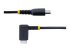 StarTech.com 1ft (30cm) USB C Charging Cable Right Angle, 60W PD 3A, Heavy Duty Fast Charge USB-C Cable, USB 2.0 Type-C, Durable and Rugged Aramid Fiber, S20/iPad/Pixel - Front