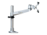 StarTech.com Desk Mount Monitor Arm, VESA or Apple iMac/Thunderbolt Display up to 14kg, Articulating Height Adjustable Single Desktop Monitor Pole Mount, Desk Clamp or Grommet, Silver - Left-angle