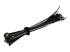 StarTech.com 6in Hook and Loop Cable Ties, 50 Pack, Black, Reusable Cable Straps, Adjustable and Flexible, Cord Organizer Tie/Wraps for Professional Cable Management - Right-angle