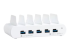 Compulocks 5 Port USB-C and USB-A Charging Dock with UK Plug - Left-angle