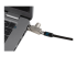 Kensington Slim N17 2.0 Keyed Dual Head Laptop Lock for Wedge Shaped Slots Supervisor - Close up