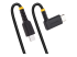 StarTech.com 1ft (30cm) USB C Charging Cable Right Angle, 60W PD 3A, Heavy Duty Fast Charge USB-C Cable, USB 2.0 Type-C, Durable and Rugged Aramid Fiber, S20/iPad/Pixel - Left-angle