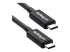 StarTech.com 50cm (1.6ft) Thunderbolt 3 Cable, 40Gbps, 100W PD, 4K/5K Video, Thunderbolt-Certified, Compatible w/ TB4/USB 3.2/DisplayPort - Left-angle