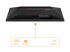 AOC Gaming 25G42E - LED monitor - Bottom