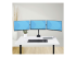 StarTech.com Triple Monitor Desk Mount For Up To Three 27in Screens, VESA 75x75/100x100, Tool-Less Arm Adjustments, C-Clamp/Grommet Mount, Spring-Assisted Arms - Front