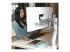Ergotron HX - Mounting kit (handle, articulating arm, desk clamp mount, grommet mount, 2 pivots, hinge bow, extension) - Back