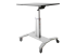 StarTech.com Mobile Standing Desk, Portable Sit Stand Ergonomic Height Adjustable Cart on Wheels, Rolling Computer/Laptop Workstation Table w/ Locking One-Touch Lift for Teachers/Student - Right-angle