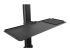 StarTech.com Mobile Workstation Cart with Monitor Mount, CPU/PC Holder, Keyboard Tray, Ergonomic Height Adjustable Desktop Computer Cart, Rolling Mobile Standing Workstation on Wheels - Close up