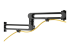 StarTech.com Desk Mount Dual Monitor Arm, Desk Clamp VESA Compatible Monitor Mount for up to 32 inch Displays, Ergonomic Articulating Monitor Arm, Height Adjustable/Tilt/Swivel/Rotating - Close up