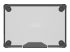UAG Rugged Case for Apple Macbook Air 15" M2 A2941- Plyo Series- Clear - Bottom