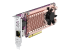 QNAP QM2-2P10G1TB - Storage controller - Left-angle