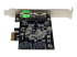 StarTech.com 2 Port PCI Express SATA 6 Gbps eSATA Controller Card - Right-angle