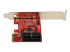 StarTech.com SATA PCIe Card, 4 Port PCIe SATA Expansion card, 6Gbps SATA Card, Low/Full Profile, SATA Stacked Connectors, ASM1164 Non-Raid SATA Controller Card - Right side