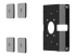Compulocks VESA Glass Mount Bracket with Security Slot - Right-angle