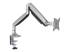 StarTech.com Desk Mount Monitor Arm, Heavy Duty Ergonomic VESA Monitor Arm, Single Display up to 9kg, Full Motion, Height Adjustable, Articulating, Aluminum, C-Clamp/Grommet, Silver - Left-angle