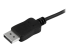 StarTech.com 6ft/1.8m USB C to DisplayPort 1.2 Cable 4K 60Hz, USB-C to DisplayPort Adapter Cable HBR2, USB Type-C DP Alt Mode to DP Monitor Video Cable, Works with Thunderbolt 3, Black - Close up