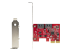 StarTech.com SATA PCIe Card, 2 Port PCIe SATA Expansion card, 6Gbps SATA Card, Full/Low Profile, PCI Express to SATA Adapter, ASM1062R SATA RAID Controller Card - Top