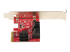 StarTech.com SATA PCIe Card, 6 Port PCIe SATA Expansion card, 6Gbps SATA Card, Low/Full Profile, Stacked SATA Connectors, ASM1166 Non-Raid SATA Controller Card - Right side