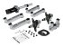 StarTech.com Desk Mount Dual Monitor Arm, Premium Articulating Monitor Arm, up to 27" VESA Mount Displays, Height Adjustable Monitor Mount, Rotating/Swivel/Tilt, Desk Clamp/Grommet, Silver - Right-angle