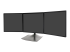 Ergotron DS100 Triple-Monitor Desk Stand - Right-angle