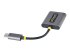 StarTech.com USB-C Headphone Splitter, USB Type C Dual Headset Adapter w/Microphone Input, USB C to 3.5mm Adapter/Earphone Dongle, USB C to Audio Jack/Aux Output - Right-angle