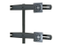 Ergotron DS100 Quad-Monitor Desk Stand - Close up