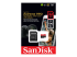 SanDisk Extreme Pro - Flash memory card (microSDXC to SD adapter included) - Front