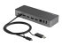 StarTech.com 3ft (1m) USB C Cable w/ USB-A Adapter Dongle, Hybrid 2-in-1 USB C Cable w/ USB-A | USB-C to USB-C (10Gbps/100W PD), USB-A to USB-C (5Gbps), USB-A Host to USB-C DisplayLink Dock - Left-angle