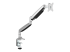 StarTech.com Desk Mount Monitor Arm, Heavy Duty Ergonomic VESA Monitor Arm, Single Display up to 9kg, Full Motion, Height Adjustable, Articulating, Aluminum, C-Clamp/Grommet, Silver - Left-angle