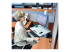 Ergotron WorkFit-C Single LD Sit-Stand Workstation - Right-angle
